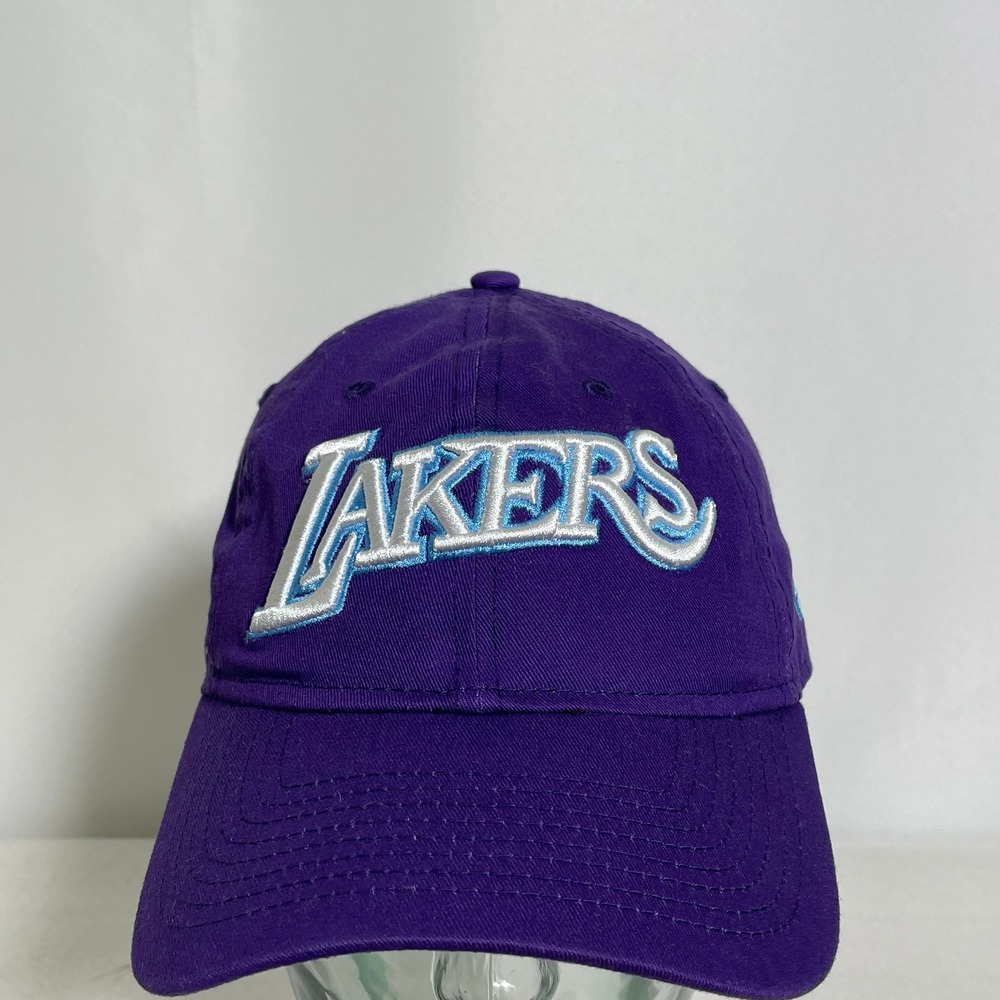Los Angeles Lakers NBA 75th Anniversary New Era 9TWENTY Purple Hat Adjustable